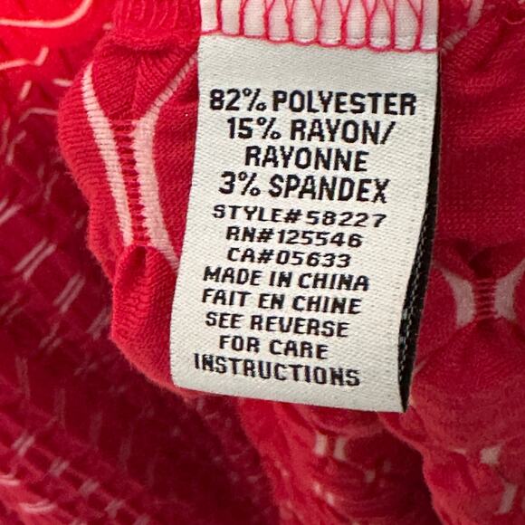 Habitat Seamed Pocket Jacket Womens XL Red White Textured Lagenlook Top/Topper - Picture 7 of 10